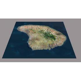 3D model Lanai Island